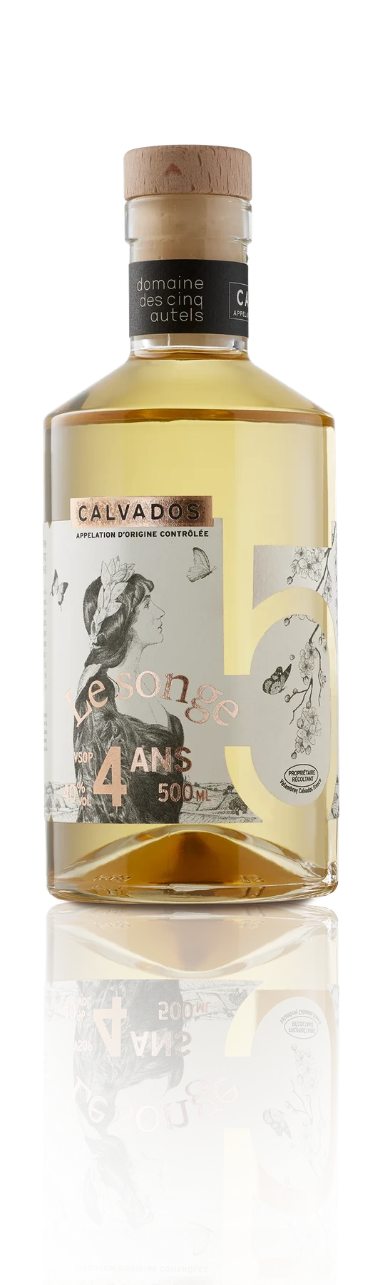 Garrafa de Calvados Le Songe 4 años, Domaine des Cinq Autels