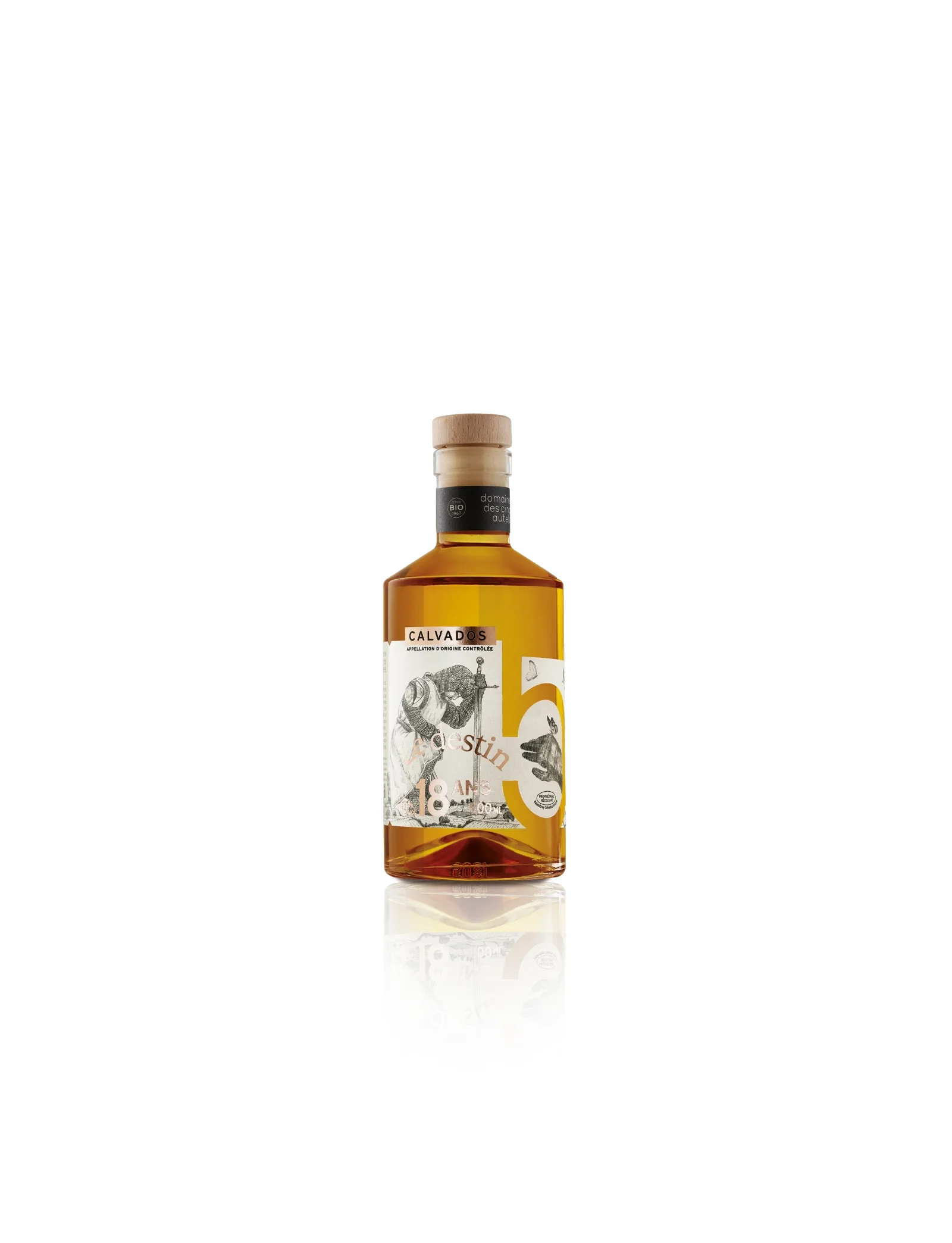 Carafe Calvados Le Destin 18 ans, Domaine des Cinq Autels